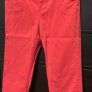 Sz 14, Salmon Pink/red Pants